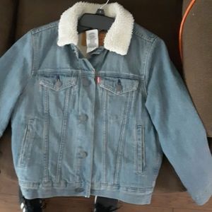 Levi's denim jacket with sherpa